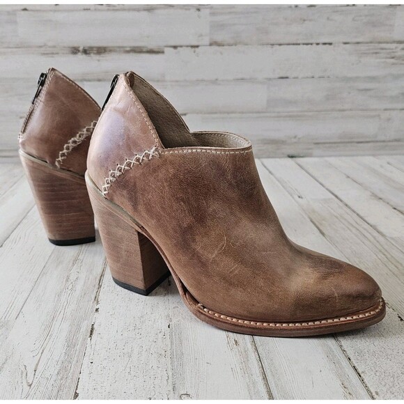 Freebird By Steven FB Steel Distressed Leather Cowgirl Western Boots Size 8 - Picture 5 of 11